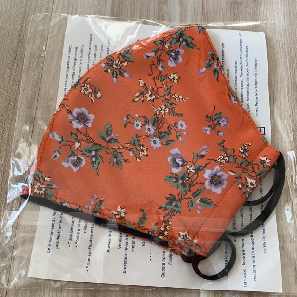 ❤️ Tory Burch Floral Printed Face Mask 💐 NWOT